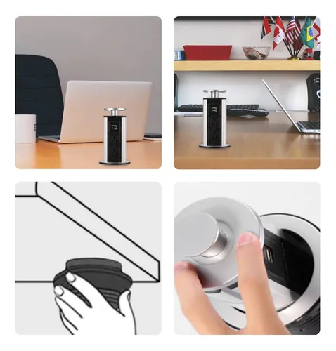 Multifuncion Toma De Corriente Torre Para Mesa Us Plug De