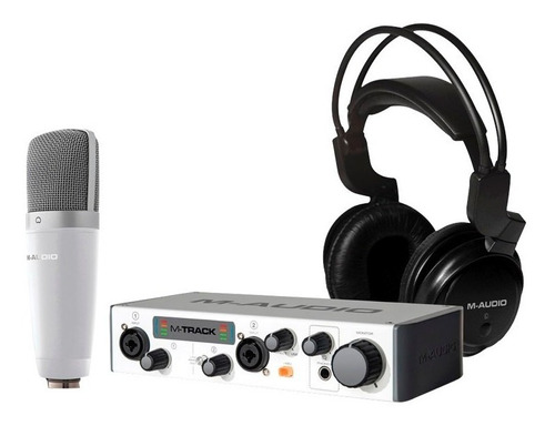  Kit De Grabacion M Audio Placa,microfono,auriculares