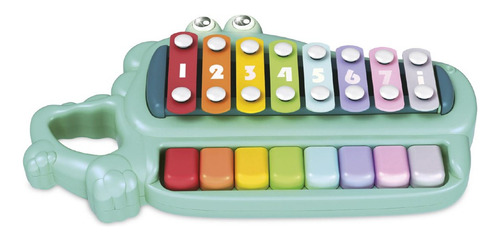 Xilofon Con Forma De Cocodrilo Benic Baby Color Verde
