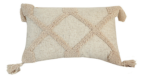 Funda De Cojín Tamaño Bohemio, Funda De Almohada Con Mechone