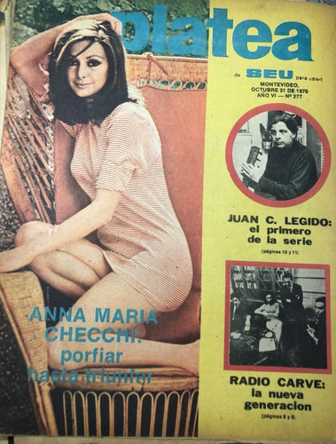 Revista Platea, Nº 277, 1970, Cine Radio Teatro , Rba