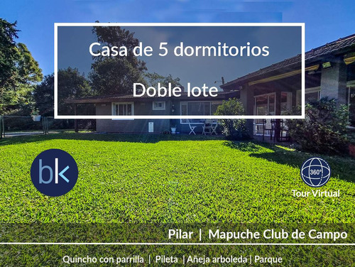 Esplendida Casa De 5 Dormitorios Con Lote De 1278mt En Mapuche Country Club - Apto Crédito