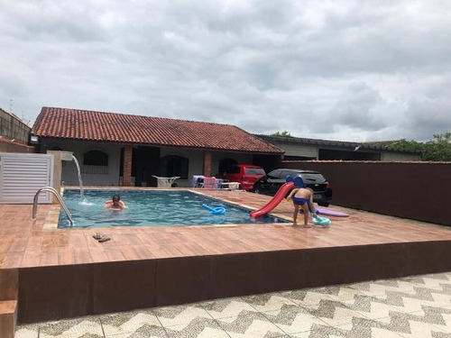 Imagem 1 de 10 de Casa Com Piscina No Cibratel 2, Em Itanhaém.