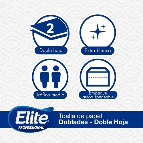 Imagen 4 de 6 de 2 Rollos De Toalla Doble Hoja Elite Professional De 200 Mts