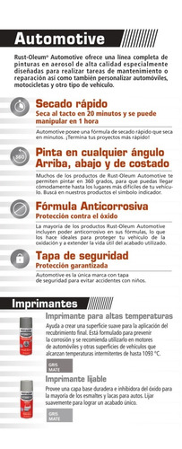 Rust-oleum Pintura Aerosol Custom Premium Cromo Rojo