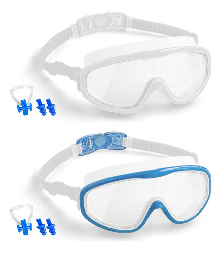 Elimoons Kids Goggles For Swimming Age 3-15,kids Swim Gog Aa