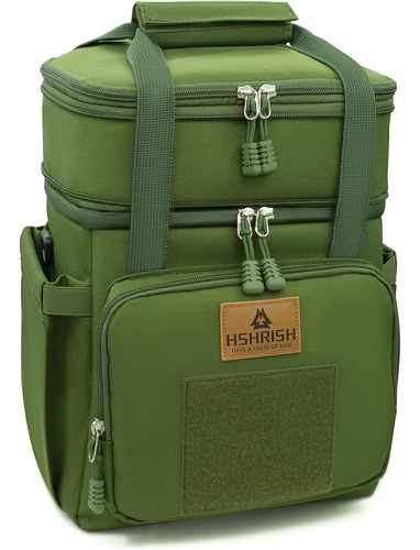 Bolso P/ Almuerzo Hshrish , 15 Litros, Para Adultos, Verde