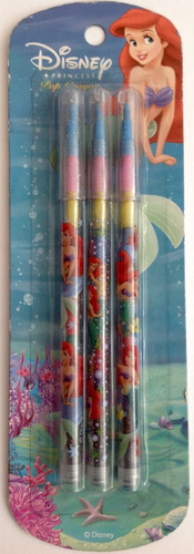Disney Princess Crayón Pop Set De 3 Unidades De 6 Colores