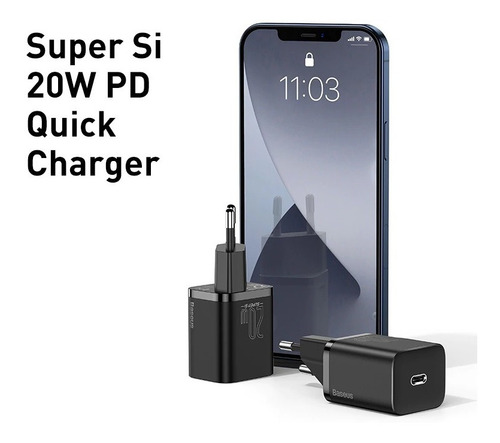 Imagem 5 de 8 de Carregador Tomada Usb Pd Quick Charge 20w iPhone 12 Baseus