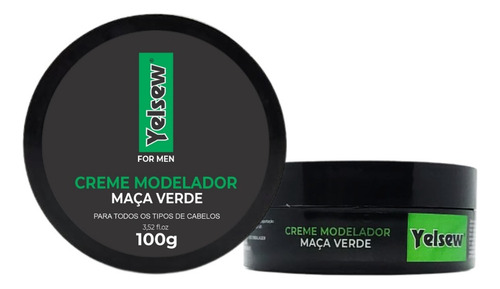 Kit 4 Uni Creme Modelador Maça Verde Yelsew 100g