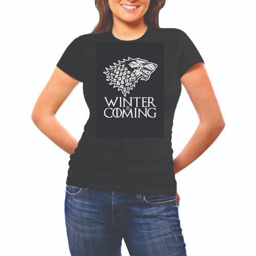 Playera Blusa Dama Winter Is Coming Casa Stark