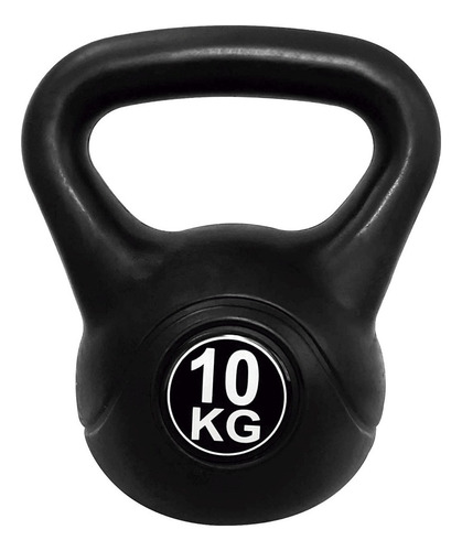 Pesa Rusa Best Kettlebell 10kg Para Ejercicio Gym En Casa Color Negro