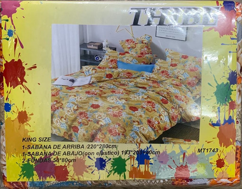 Juego De Sabanas King Size Varios Diseños 