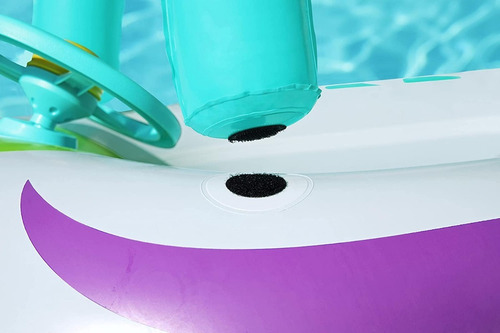 Imagen 8 de 10 de Asiento Bote Bestway Inflable Con Techo Bocina Nave Espacial
