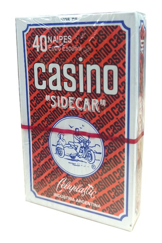 Baraja Casino Sidecar 40 Cartas Naipes Españolas Roja Orig