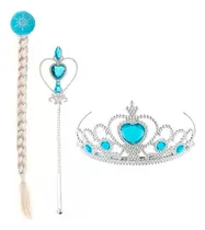 Comprar Disfraz Frozen Elsa Trenza + Varita + Corona