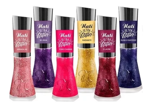 Esmalte Nati Se Joga! Coleção Ultra Glitter