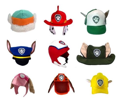 3 Chapéus Cap Capacete Gorro Patrulha Canina P, M, G, Gg