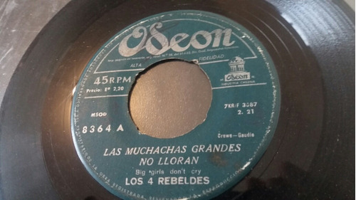 Vinilo Single De Los 4 Rebeldes Connie O (o-85