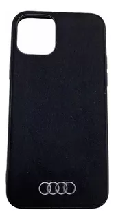 Capa Para iPhone Audi Com Logo Metalico E Detalhe Alcantara