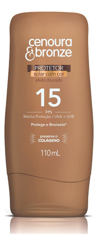 Kir Protetor Solar Cor 15fps + Facial 50fps Cenoura E Bronze