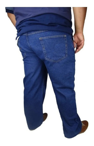 Calça Masculina Jeans Sarja Colorida Plus Size Até Nº 66