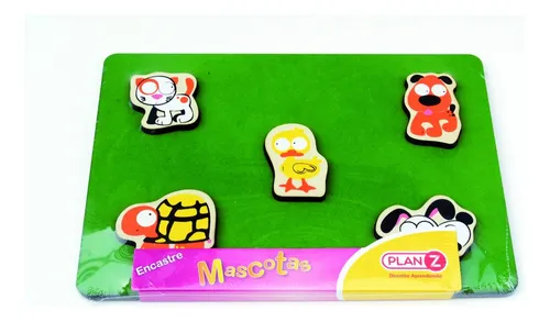 comprar Juegos De Encastre Mascotas Del Hogar En Madera Didacticos Color Varios