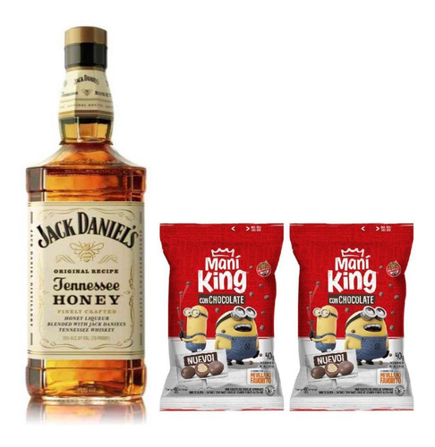 Jack Daniels Honey + 2 Mani King Con Chocolate Semiamargo