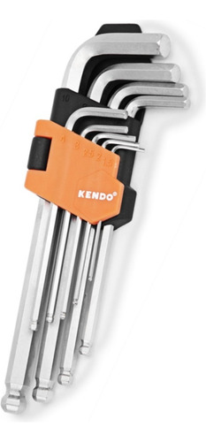 Llave Allen Kendo Cromada Pta. Redonda Jgo. 9 Piezas # 20736