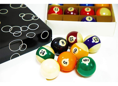 Bolas De Pool 2 1/4 (57mm) Juego Completo 16 Bolas