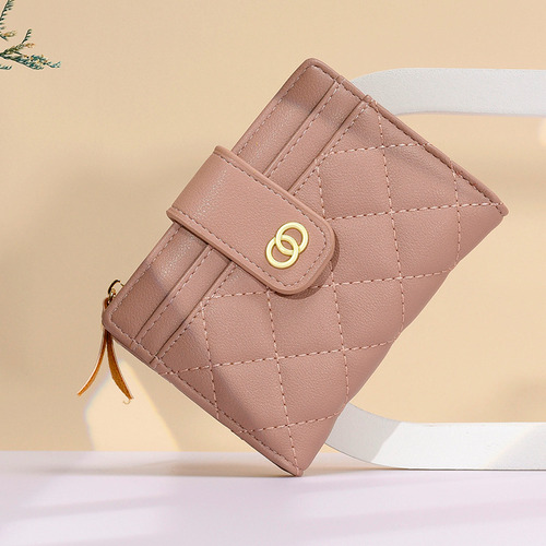 Cartera Corta Estilo Coreano Para Varias Tarjetas Para Mujer