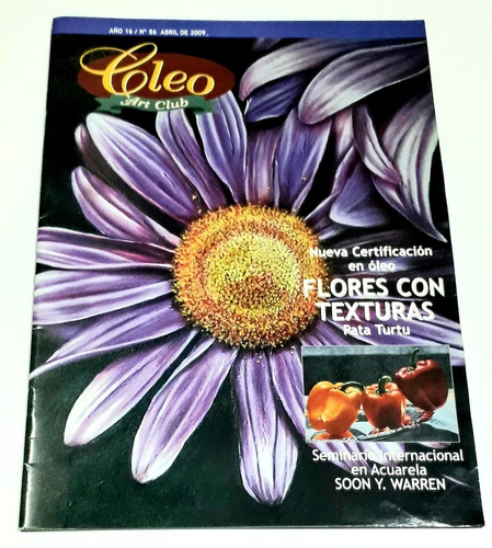 Revista Cleo Art Club Flores Con Textura Año 2009 Número 86