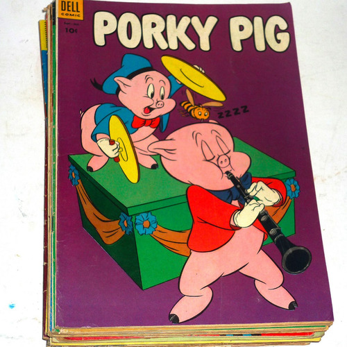 10 Revistas Porky Pig En Inglés Del 50 Editorial Dell Comic. (Usado)