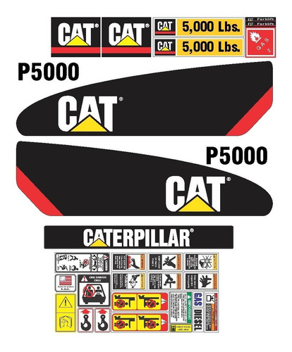 Calcomanias Para Montacargas Caterpillar P5000