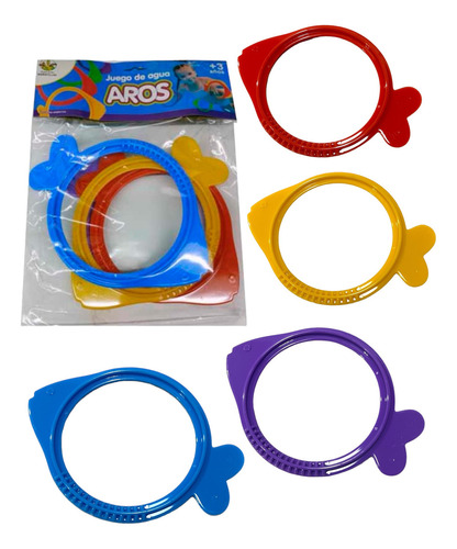 Juego De Agua Para Bucear En Familia En Busca De Los Aros Color Violeta