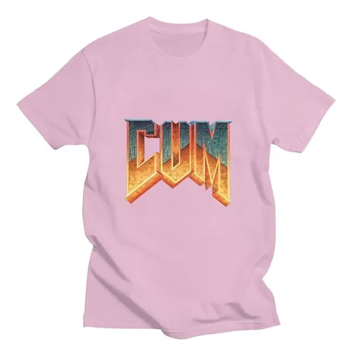 Camisetas Doom Cum Para Hombre, Moda De Verano, Manga Corta,