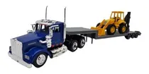 Comprar New Ray 1:43 Trailer Kenworth W900 Lowboy Retroexcavadora 