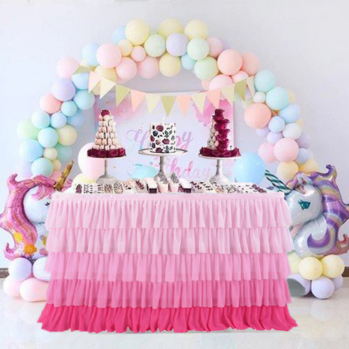 Mantel De Tul, Falda De Mesa, Tutú, Vajilla Para