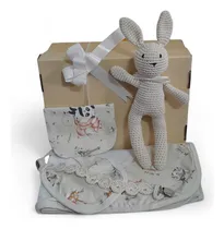 Comprar Ajuar Box Nacimiento Todo El Año +muñeco Apego + Caja Regalo