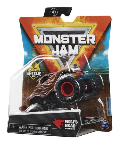 Carro Monster Jam Truck Wolf's Head 1:64 - Sunny 2025