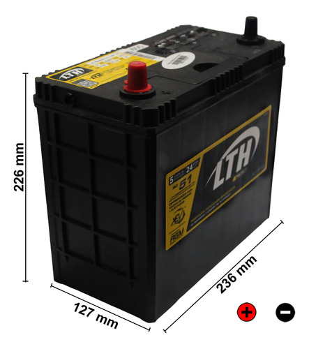Bateria Lth Protec Modelo L-51jis-410 Xev Vehículos Híbridos