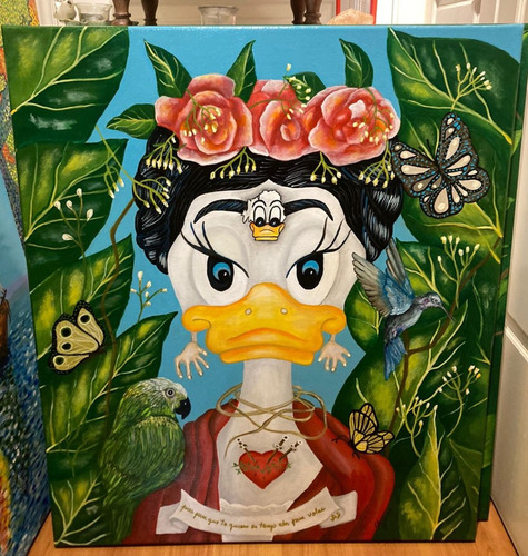 Cuadro Pintura Decorativo Frida Khalo