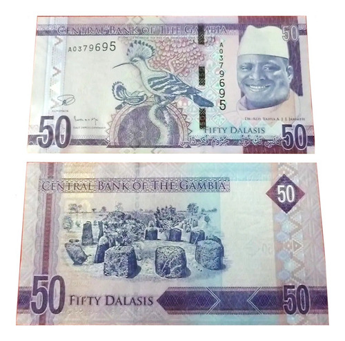 Gambia Billete 50 Dalasis 2015 Dr. Alh Yahya Unc