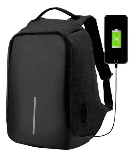 Mochila Antirrobo Impermeable Notebook Usb Anticorte 