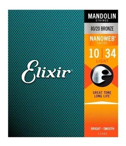 Encordoamento Elixir Bandolim 010