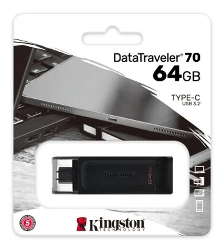 comprar Pendrive Kingston 64gb Type-c Usb 3.2 Memoria Conecto Tipo C