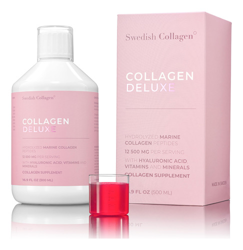 Swedish Collagen - 12500 Mg De Colageno Deluxe 16.9 Fl Oz I