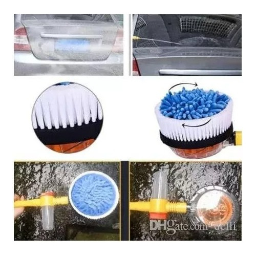 Kit Cepillo Automático Giratorio De Lavado Auto Hogar