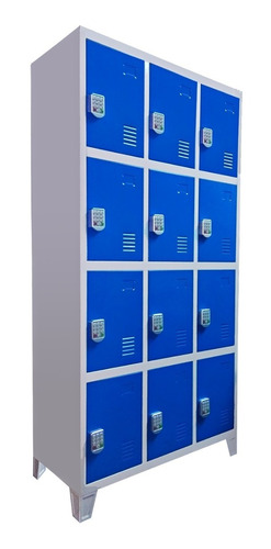 Guarda Bulto Locker Prontometal 12 Puertas Cerradura Digital