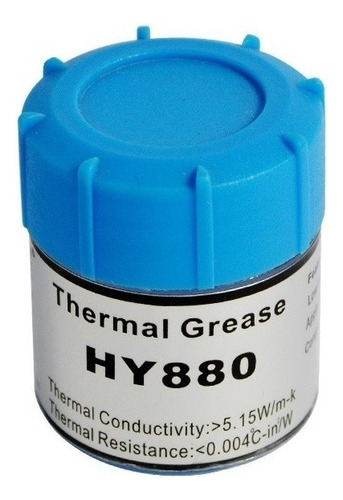 Grasa Termica Disipadora Siliconada Gris Pote 10gr 5.15w/m-k